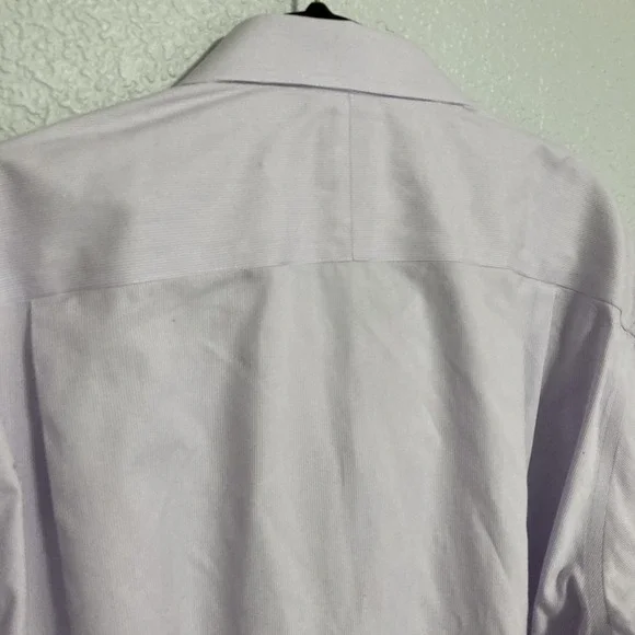 Jos A Bank Traveler Lavender Striped Long Sleeve Button-Up w/Pocket - SZ 18-35 - Picture 6 of 10